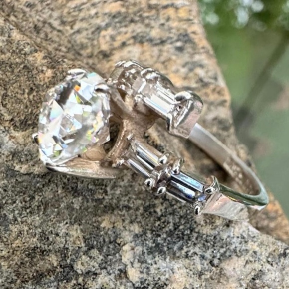 Sterling Silver, CZ, ESPO, Joseph Esposito, Ring Size 5 3/4, 4 Grams - Picture 4 of 10